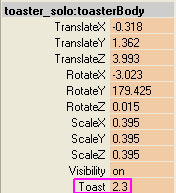 toaster up attributes