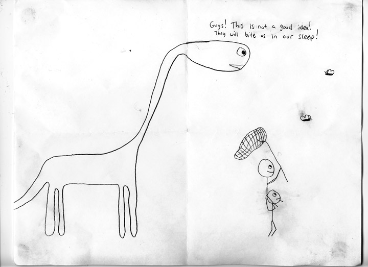dinosaur who is worried about the future